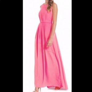 Shoshanna Neon Pink Maxi Dress